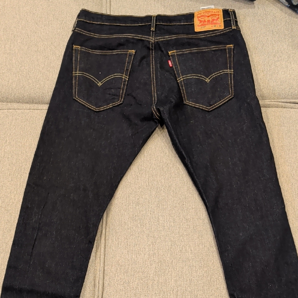 Levi's Men's Raw Indigo Slim Straight Jeans